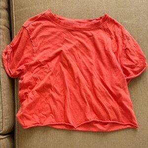 FP Movement by Free People Coral Boxy Short Sleeve Crop Top